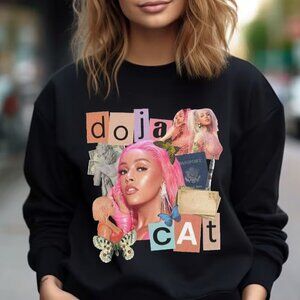 Doja Animal Print Sweatshirts Cotton Sweatshirts